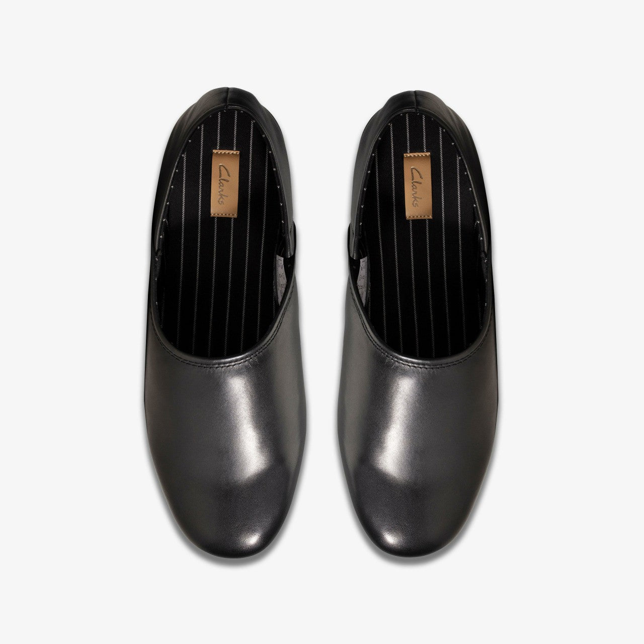 Harston Elite Slipper Black Leather Clarks Men