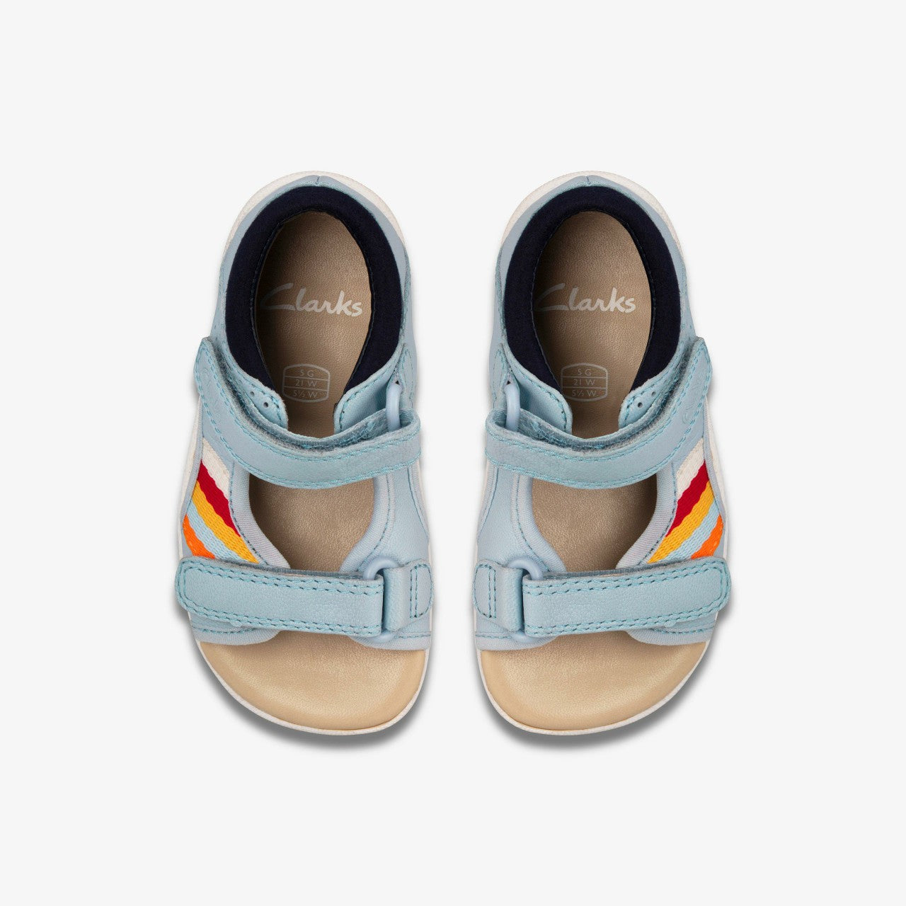 Zora Beau Toddler Light Blue Clarks Kids