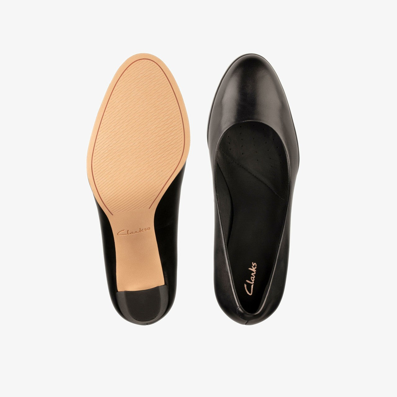 Kaylin Cara 2 Black Leather Clarks Women