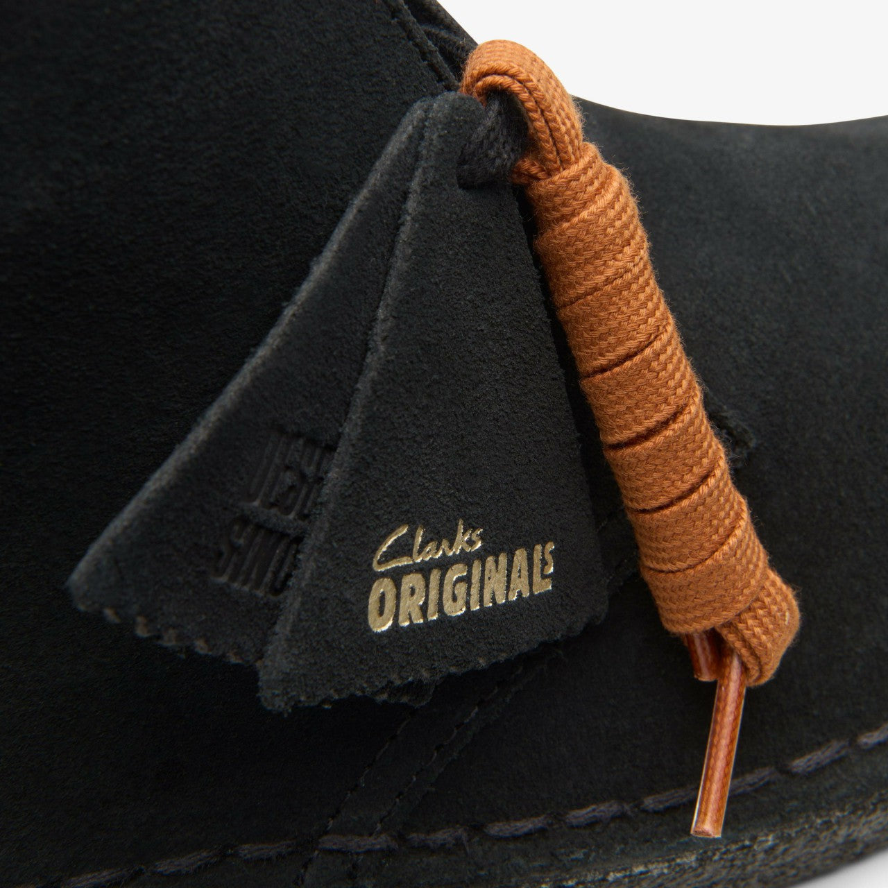 Desert Boot Black Suede Clarks Men