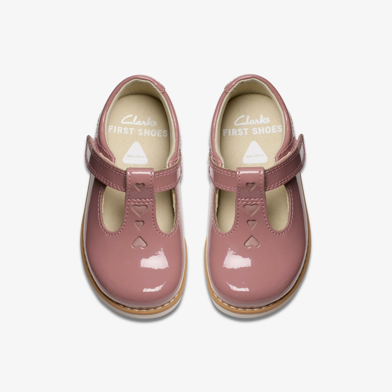 Crown Teen Toddler Dusty Pink Patent Clarks Kids