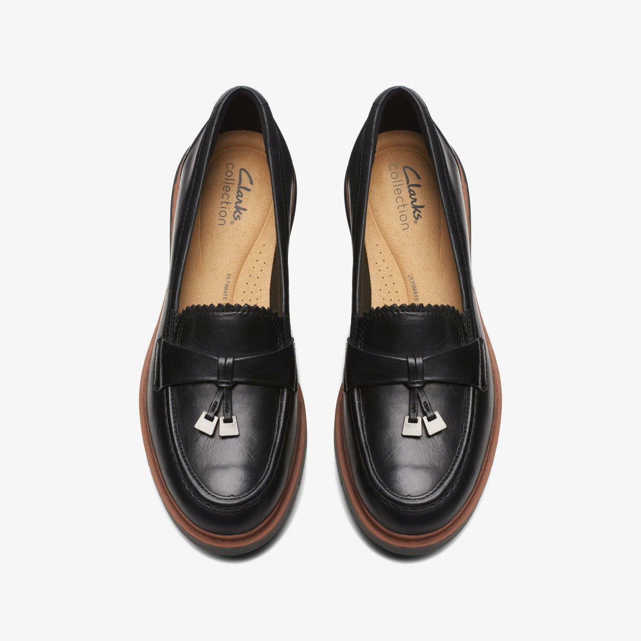 Westlynn Bella Black Leather Clarks Women