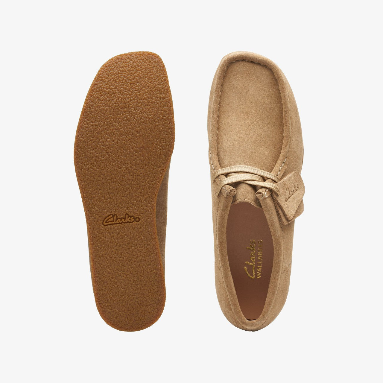 Wallabee EVO Shoe Dark Sand Suede Clarks Women