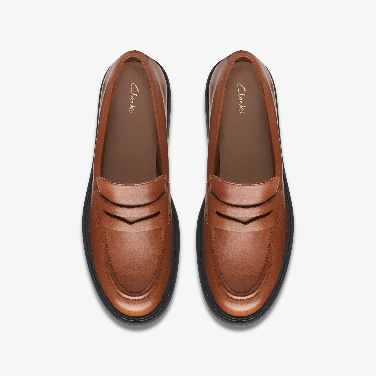 Orinoco 2 Penny Loafer Dark Tan Leather Clarks Women