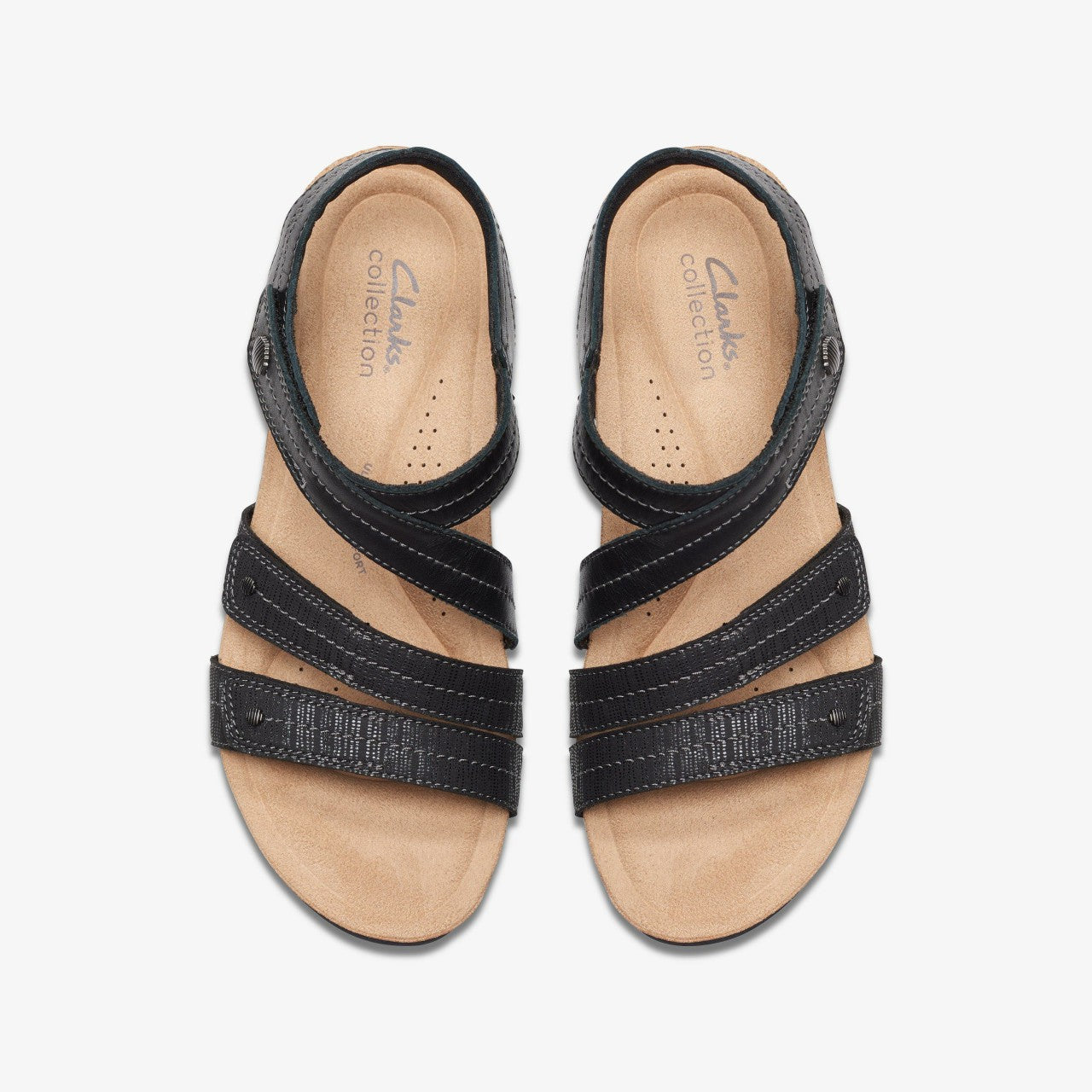 Calenne Clara Black Combination Clarks Women