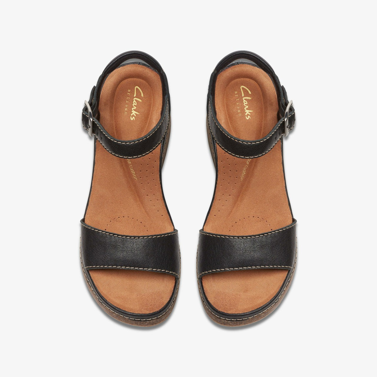 Kassanda Lily Black Leather Clarks Women