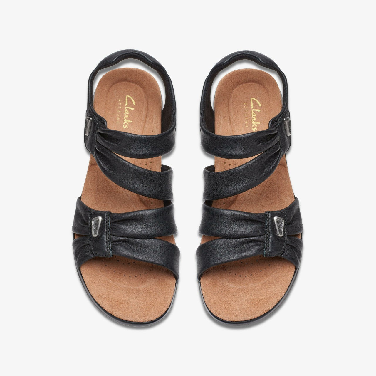 Kitly Ave Black Leather Clarks Women