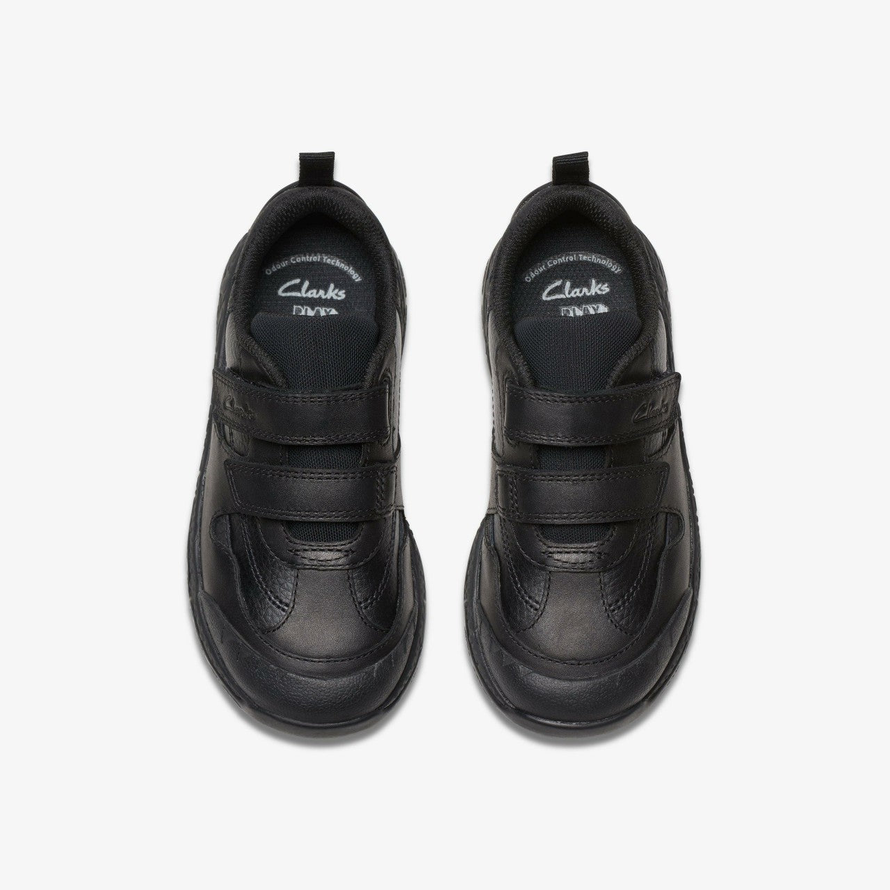 Steggy 2 Pace Kid Black Leather Clarks Kids