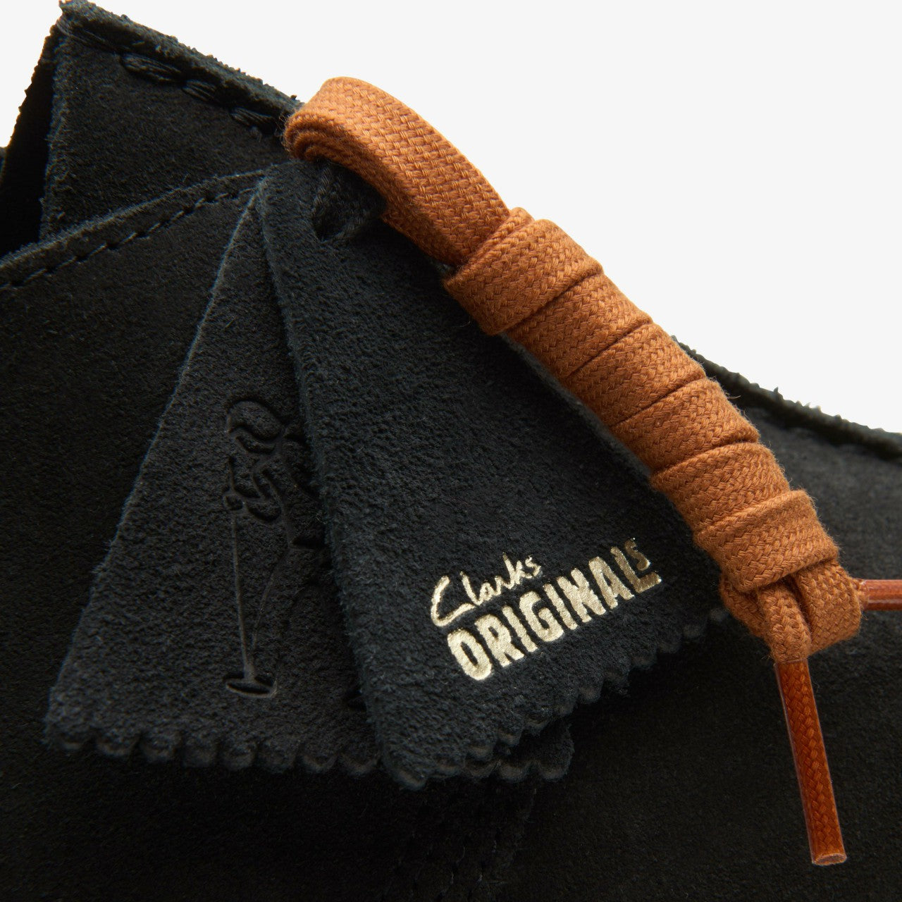 Desert Trek Black Suede Clarks Women