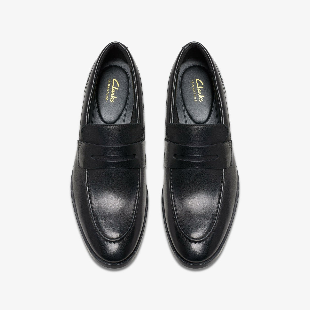 Brandon Step Loafer Black Leather Clarks Men