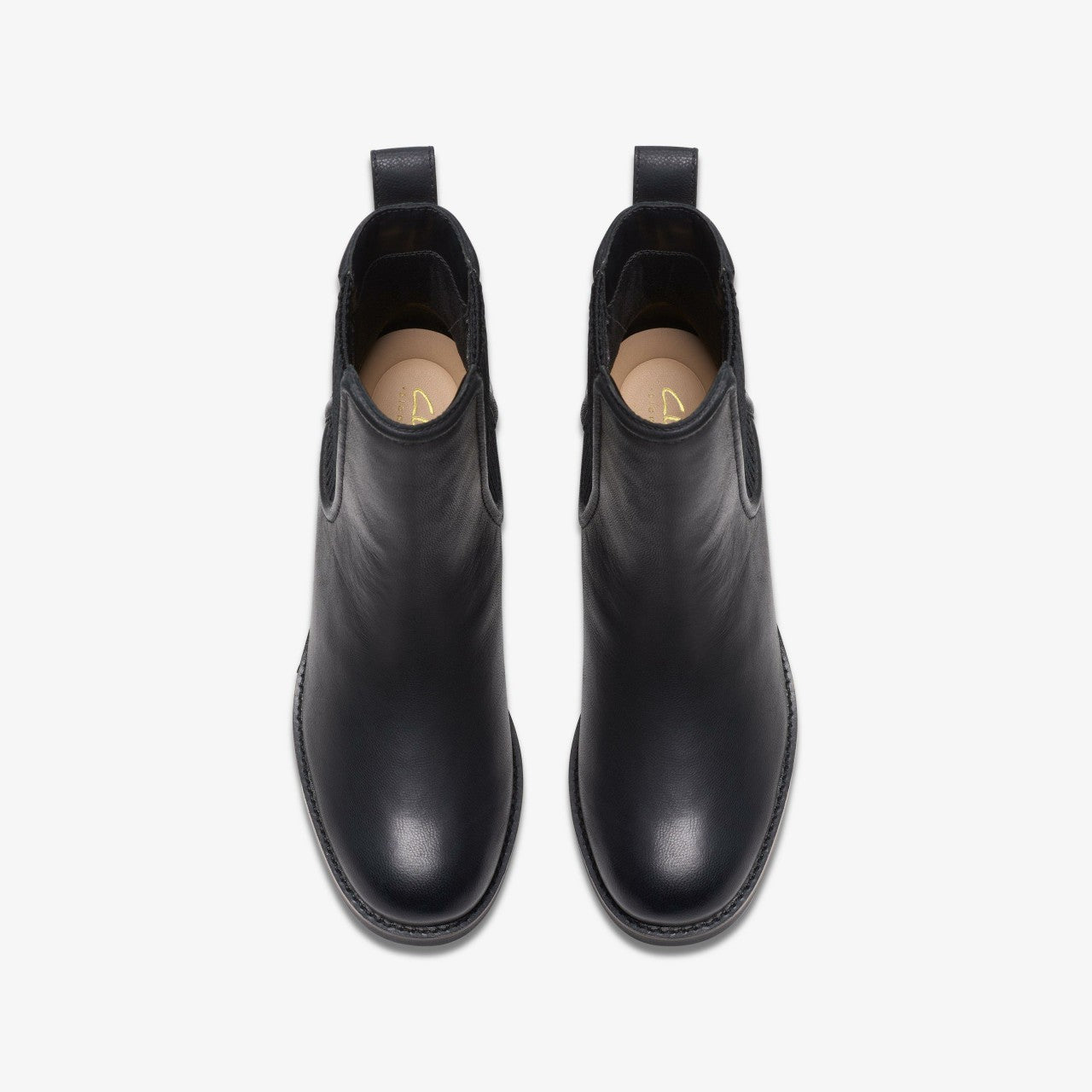 Chamberly Top Black Leather Clarks Women