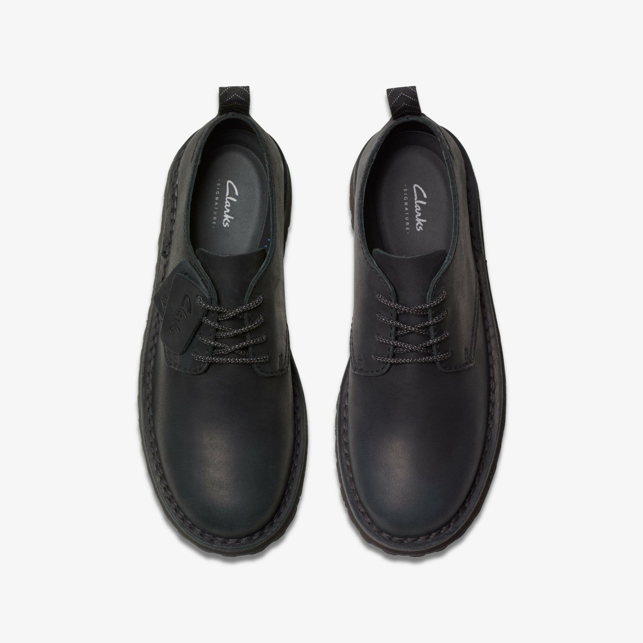 Solsbury Lace Black Leather Clarks Men