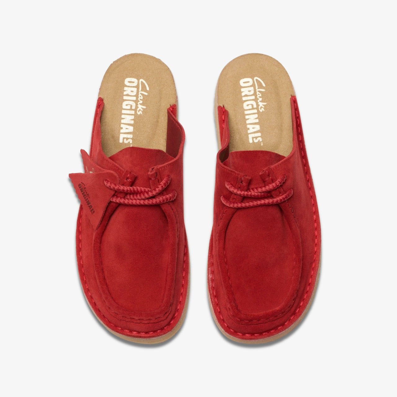 Desert Nomad Mule Red Suede Clarks Women