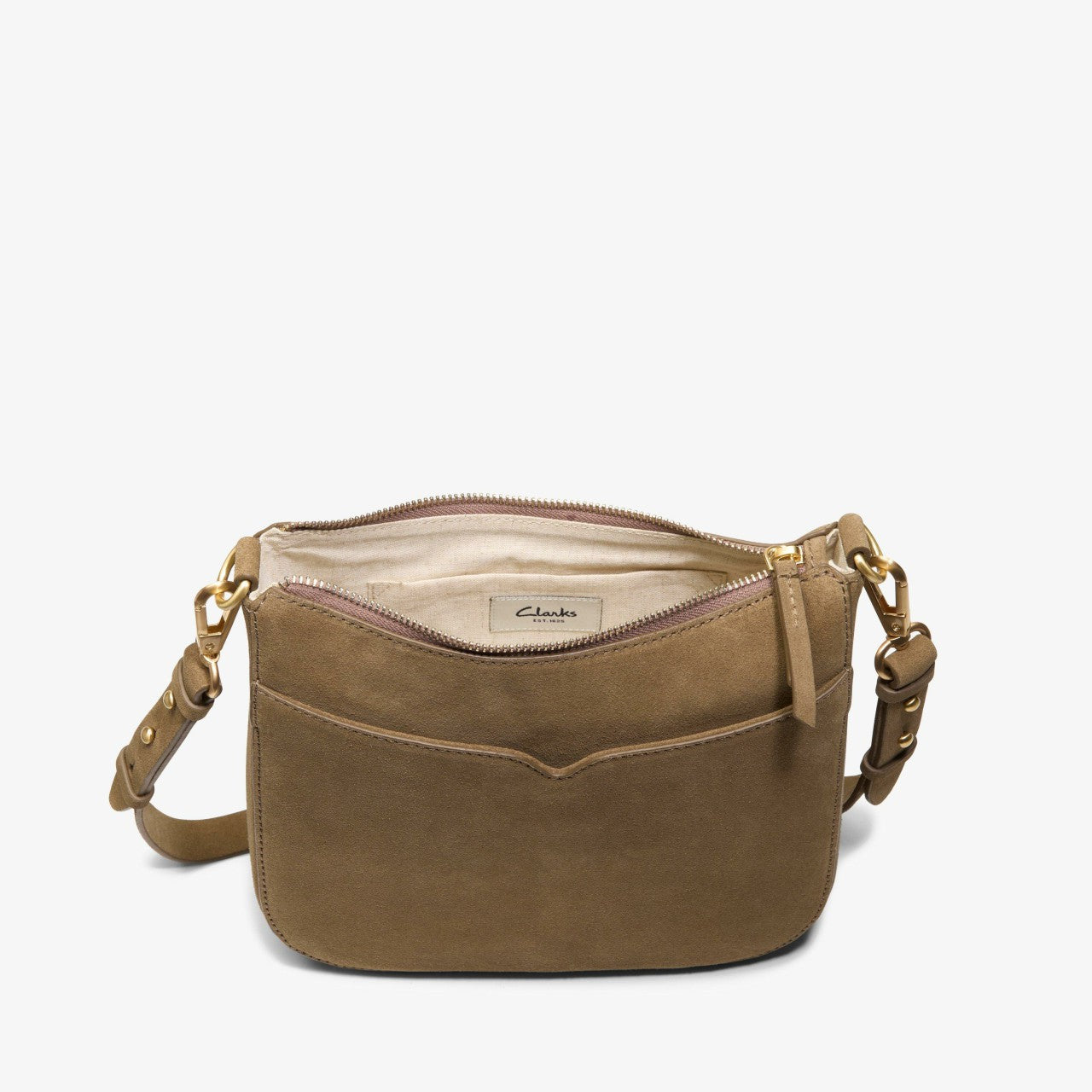Topsham Willow Dark Sand Suede Clarks Women