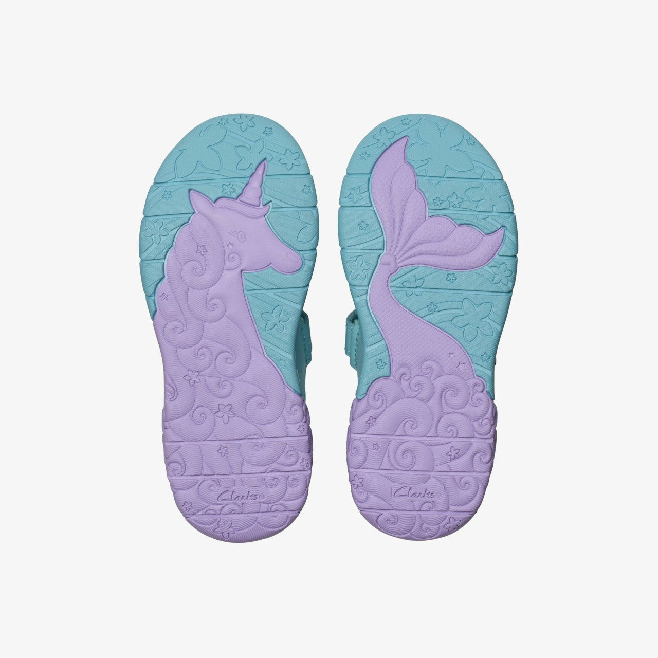 Tidal Shell Kid Light Blue Combination Clarks Kids