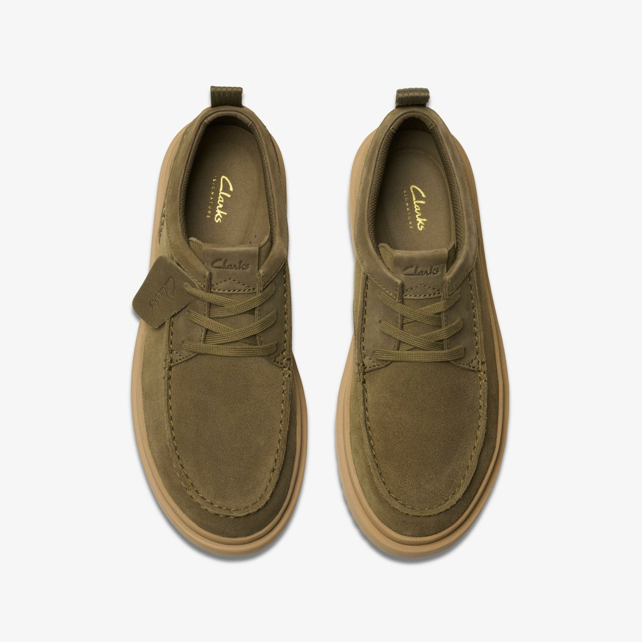 Polden Moc Olive Suede Clarks Men