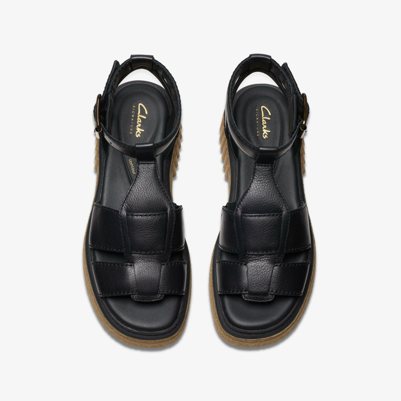 Evamar Sun Black Leather Clarks Women