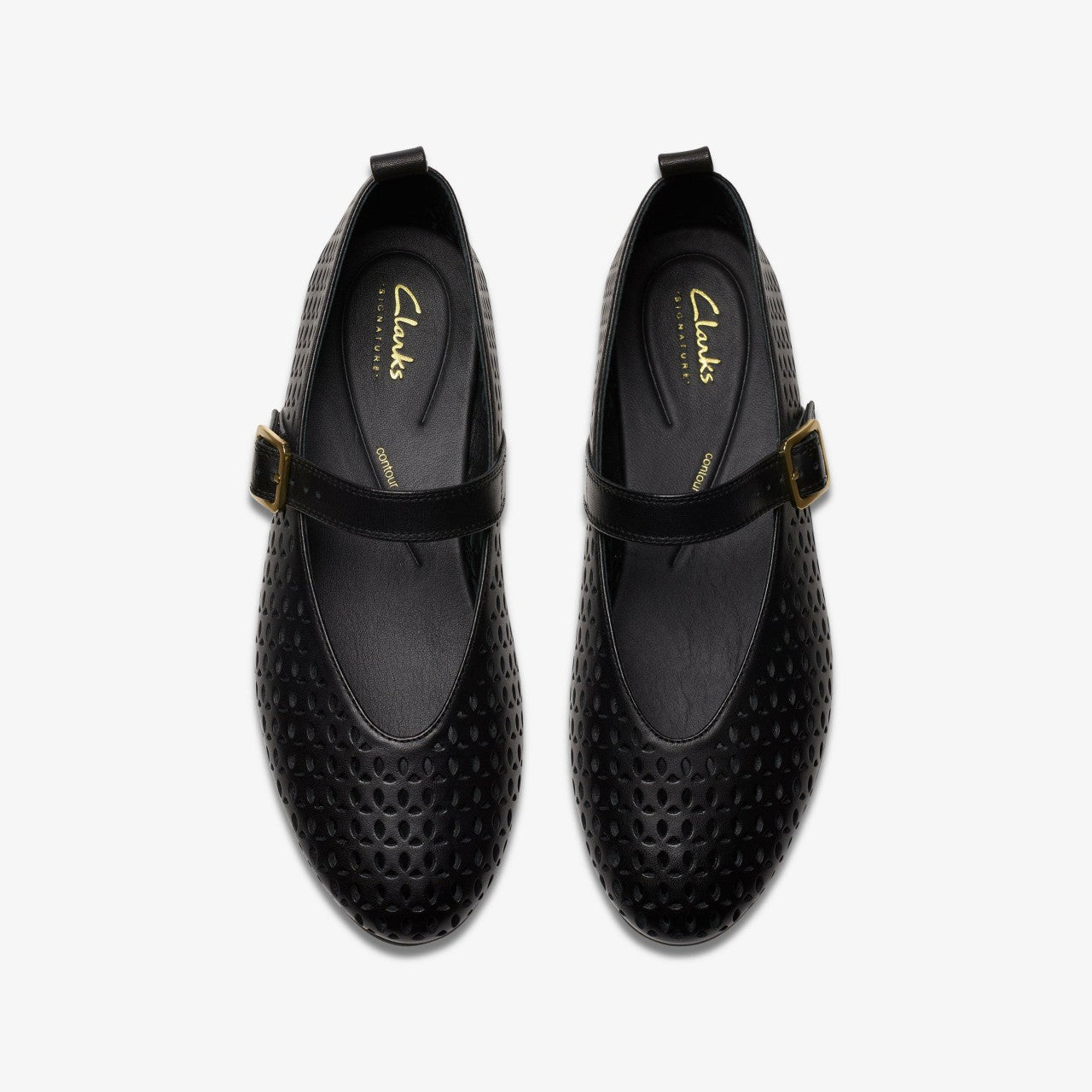Fawna Jane Black Leather Clarks Women