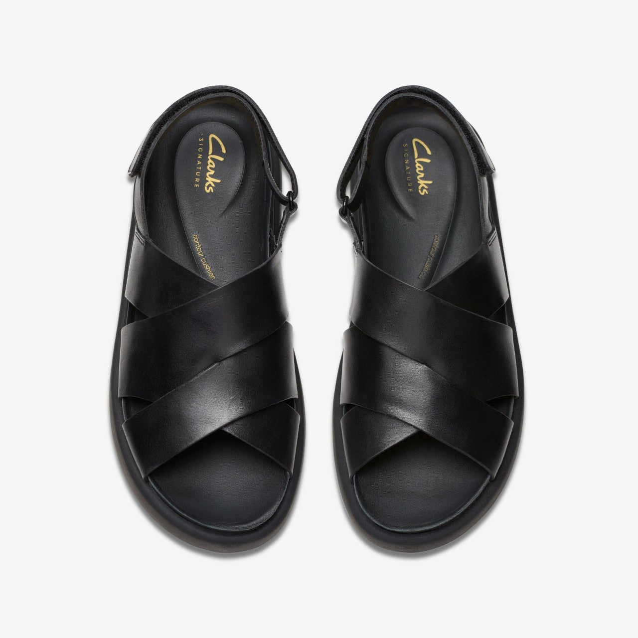 Aristella Sun Black Leather Clarks Women