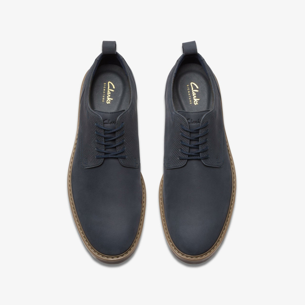 Aldwin Lace Navy Nubuck Clarks Men