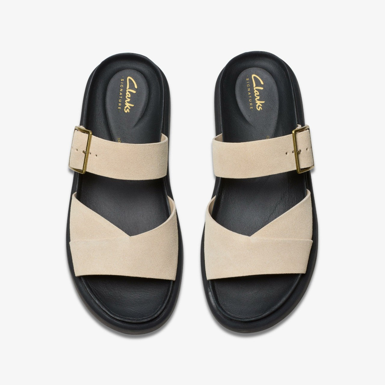 Aristella Mule Ecru Suede Clarks Women