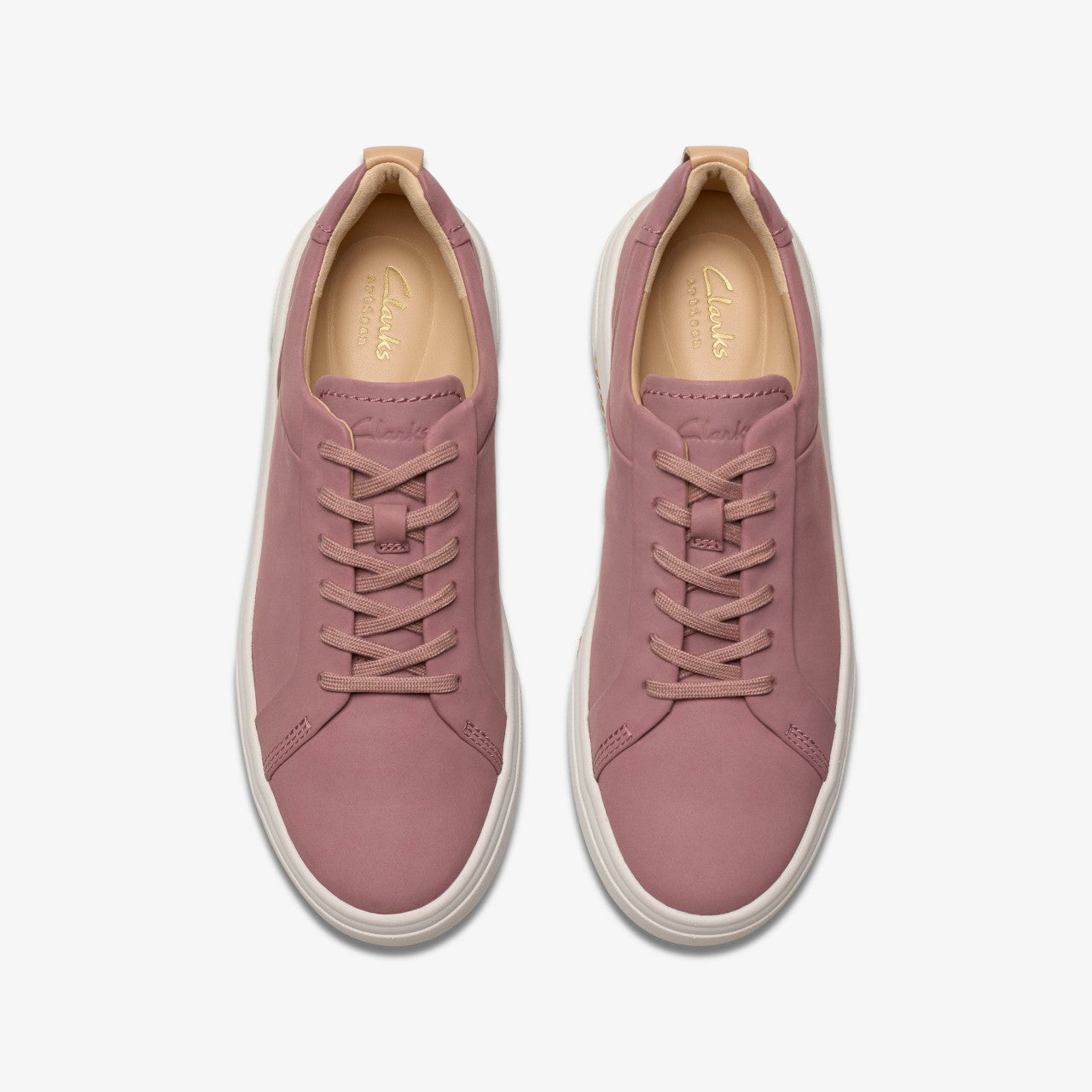 Hollyhock Walk Mauve Nubuck Clarks Women