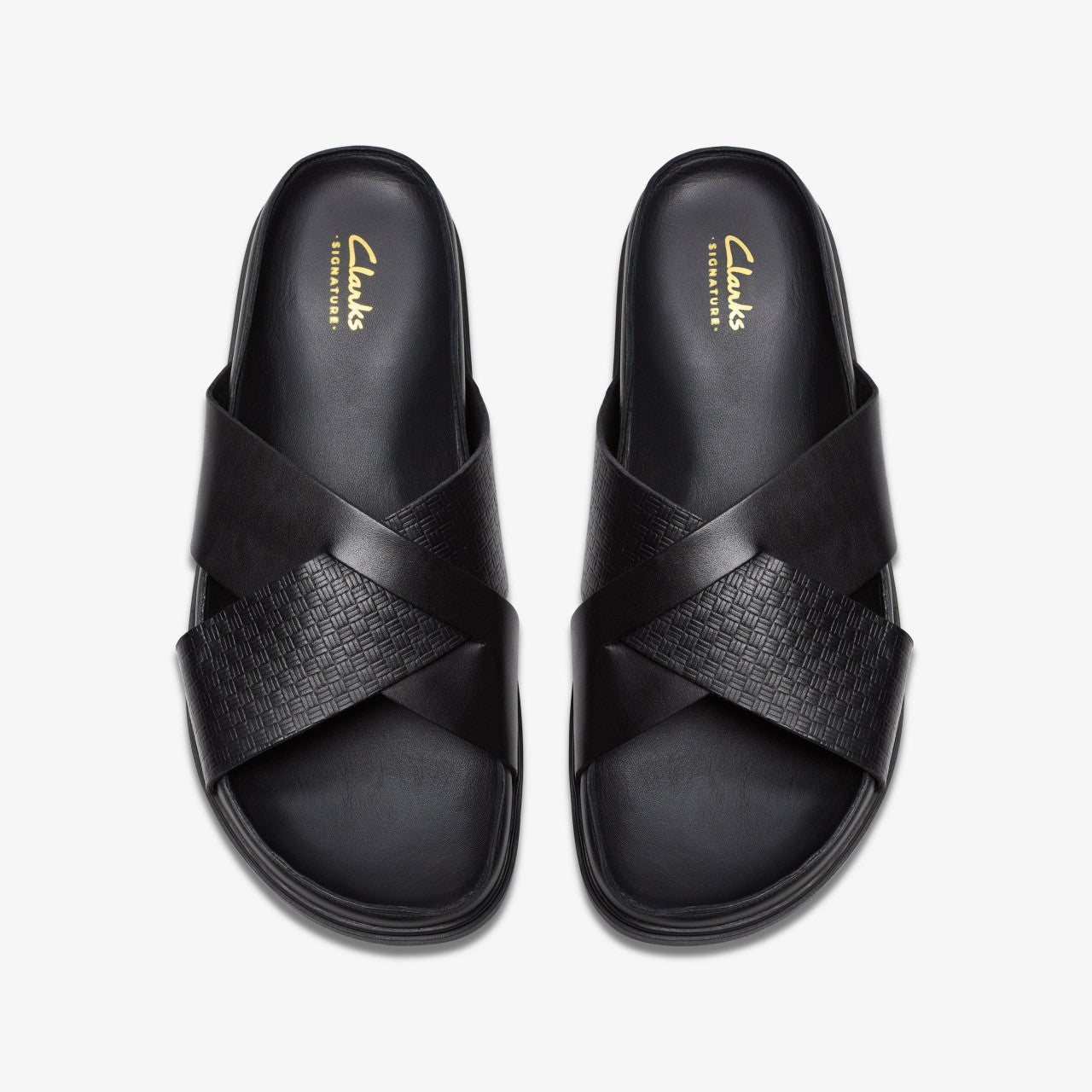 Torford Cross Black Leather Clarks Men