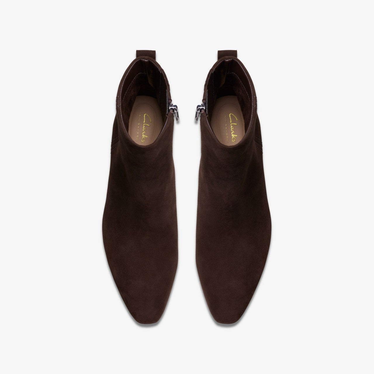 Edina Up Dark Brown Suede Clarks Women