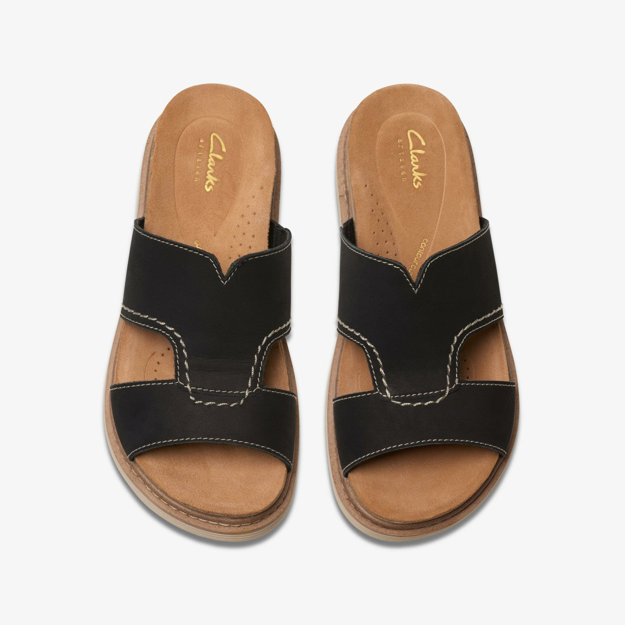 Arwell Walk Black Nubuck Clarks Women