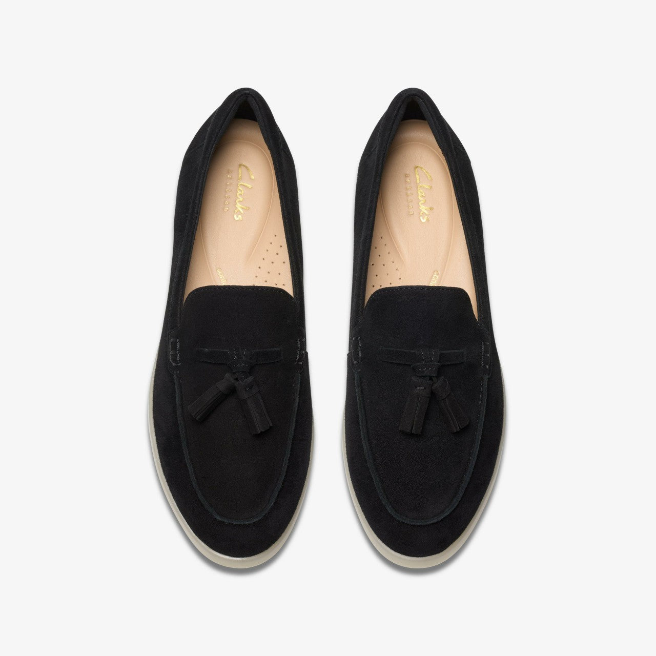 Narini Edge Black Suede Clarks Women