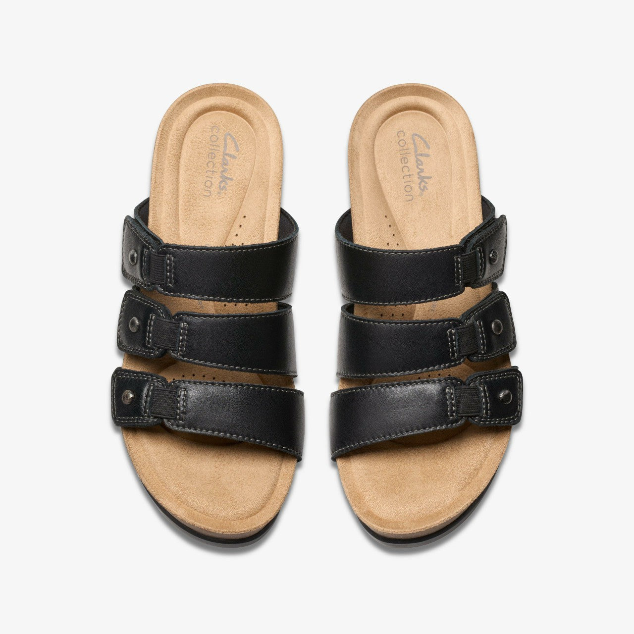 Calenne Lily Black Leather Clarks Women