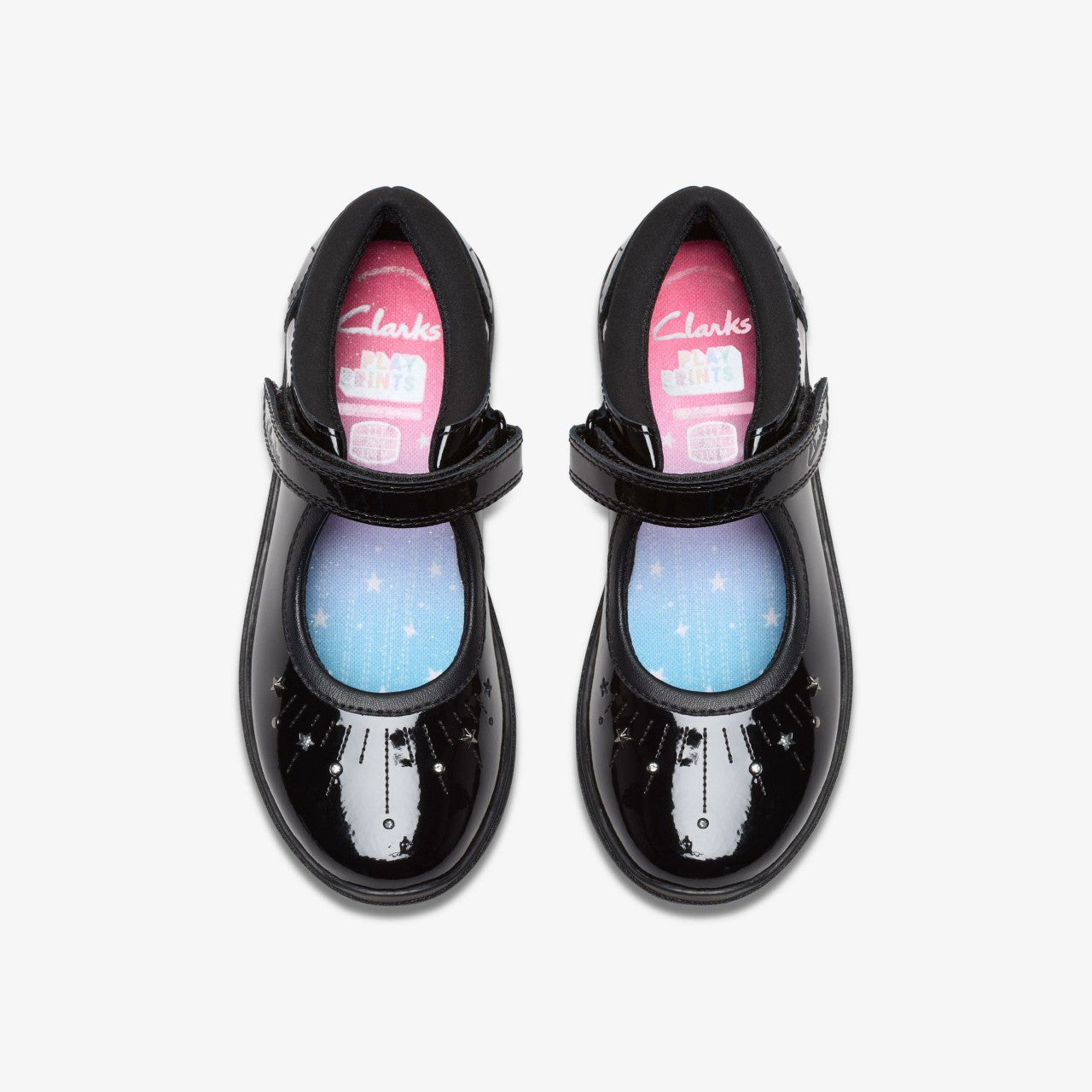 Relda Wish Kid Black Patent Clarks Kids