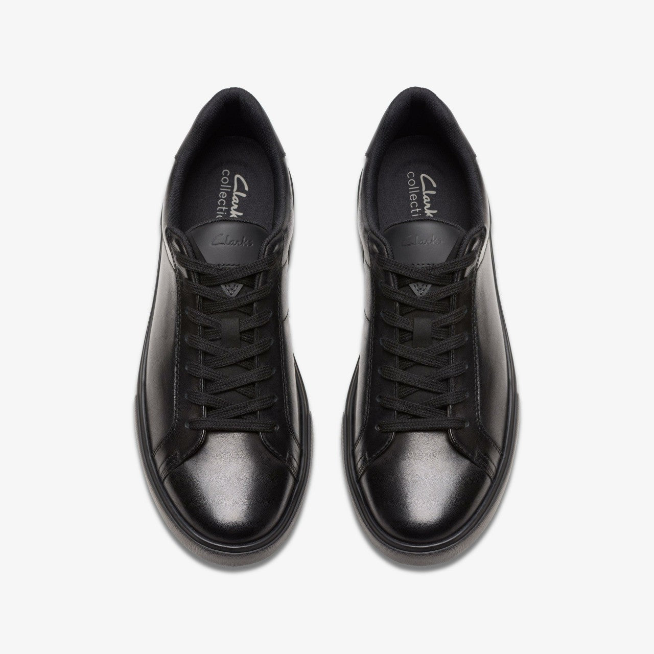 Romsey Lace Black Leather Clarks Men