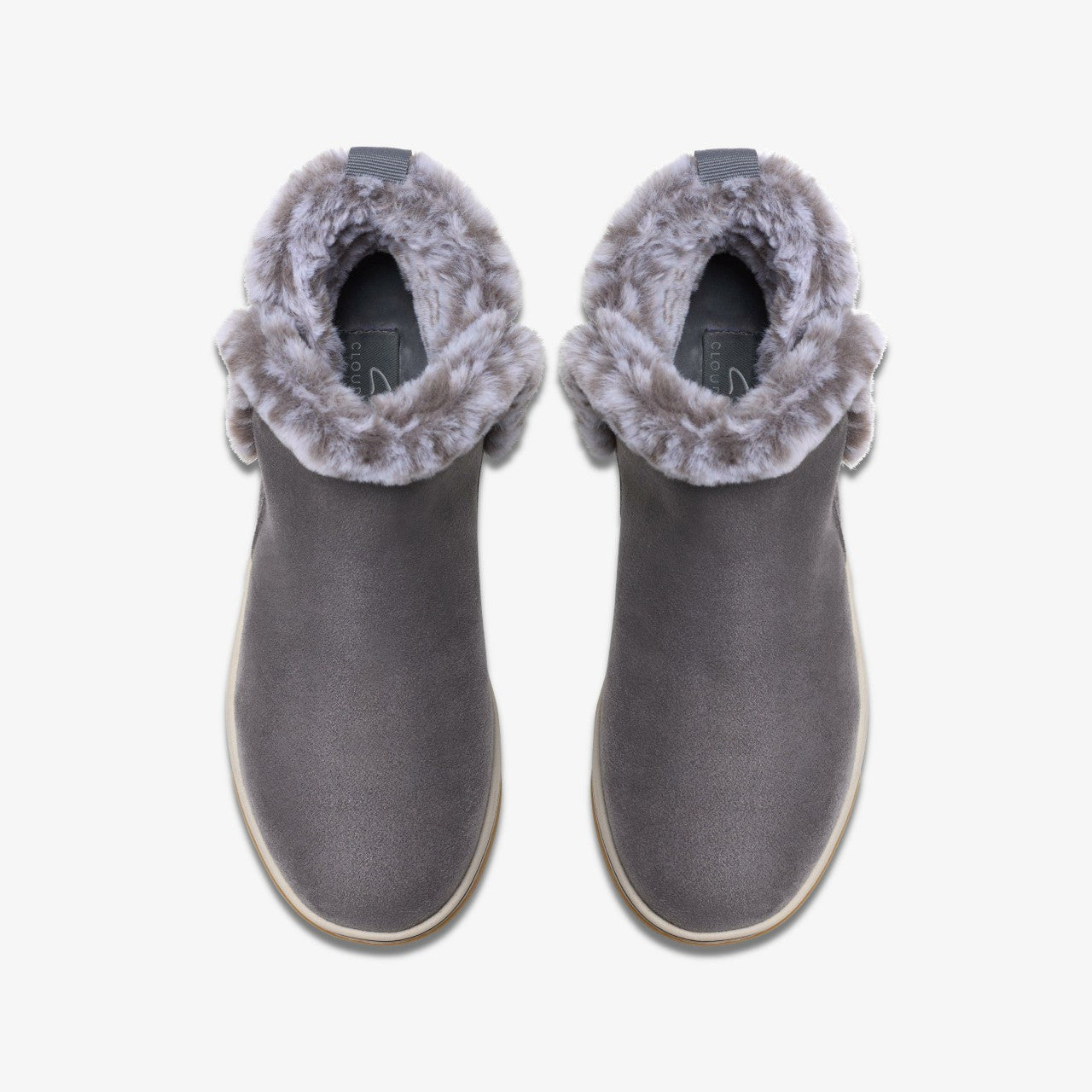 Brinkley Fur Dark Grey Clarks Women