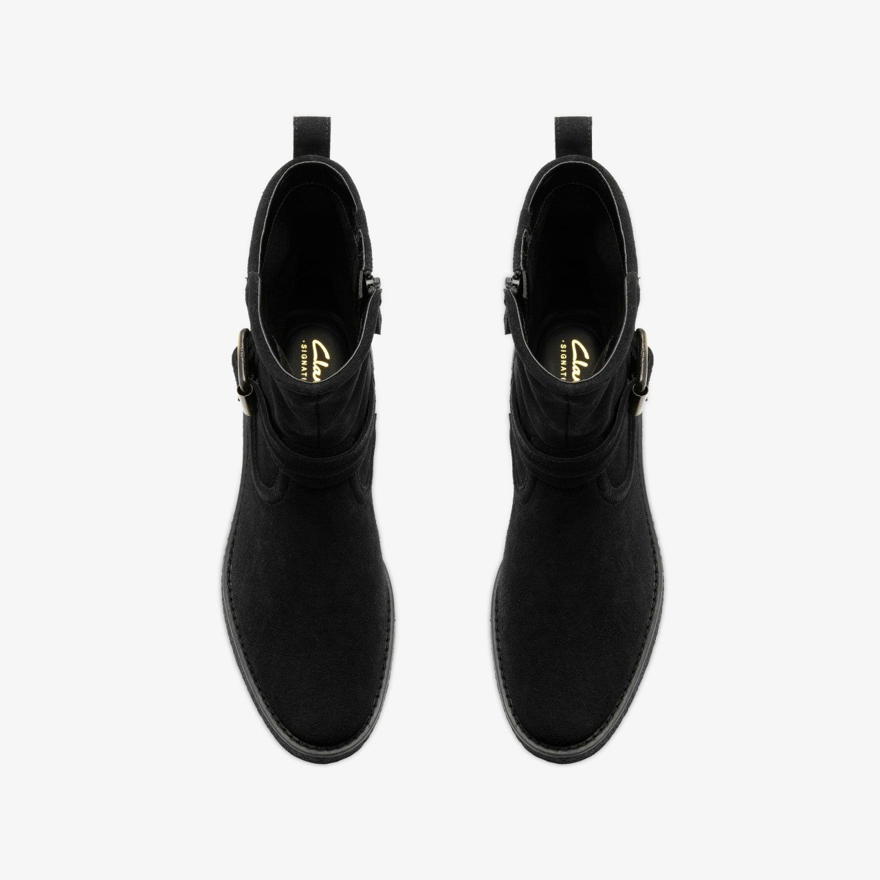 Nella Mid Black Suede Clarks Women