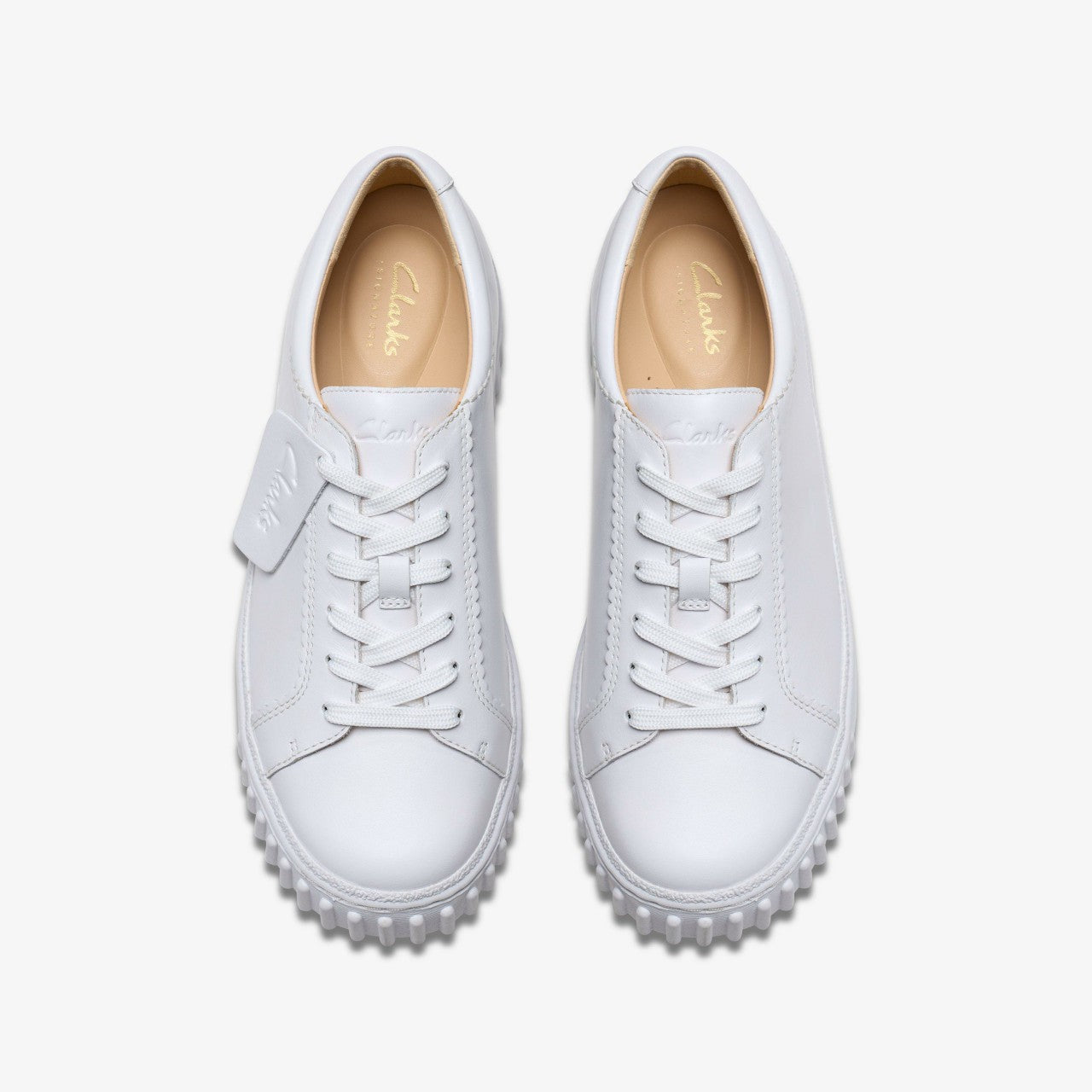 Mayhill Walk White Leather Clarks Women