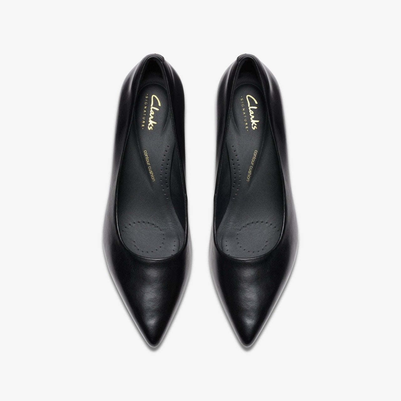 Zarey Court Black Leather Clarks Women