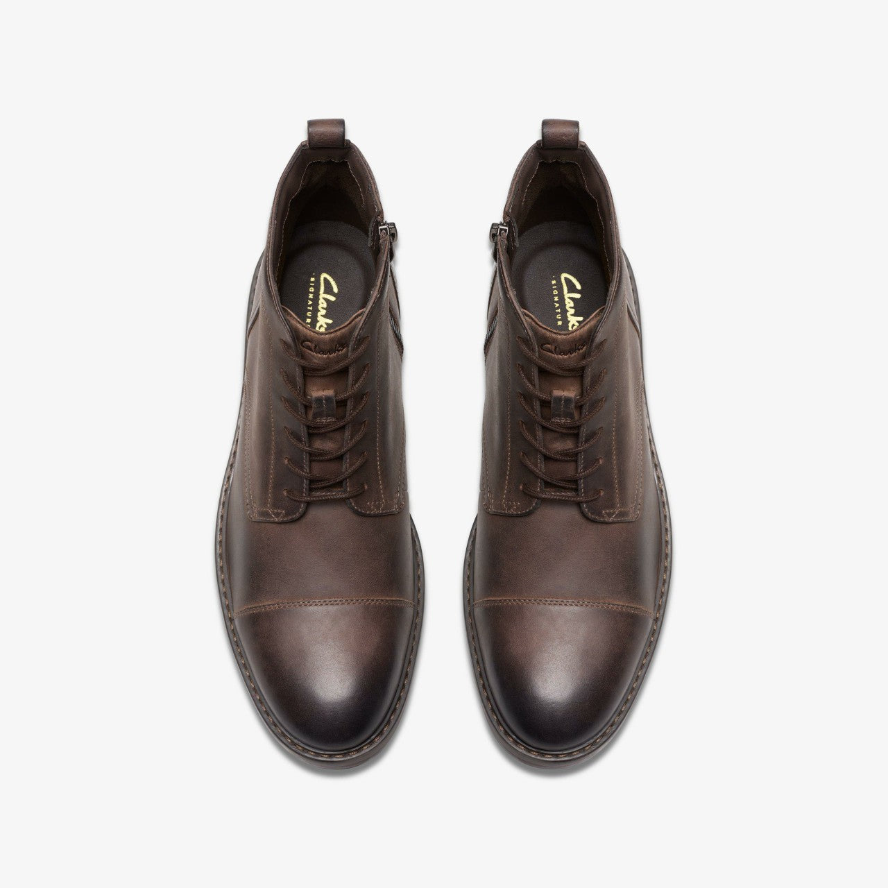 Aldwin Cap Brown Leather Clarks Men