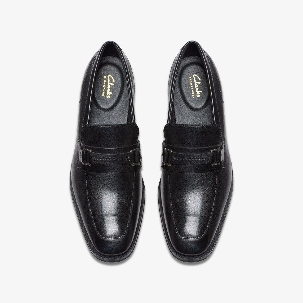Paulton Lo Black Leather Clarks Men