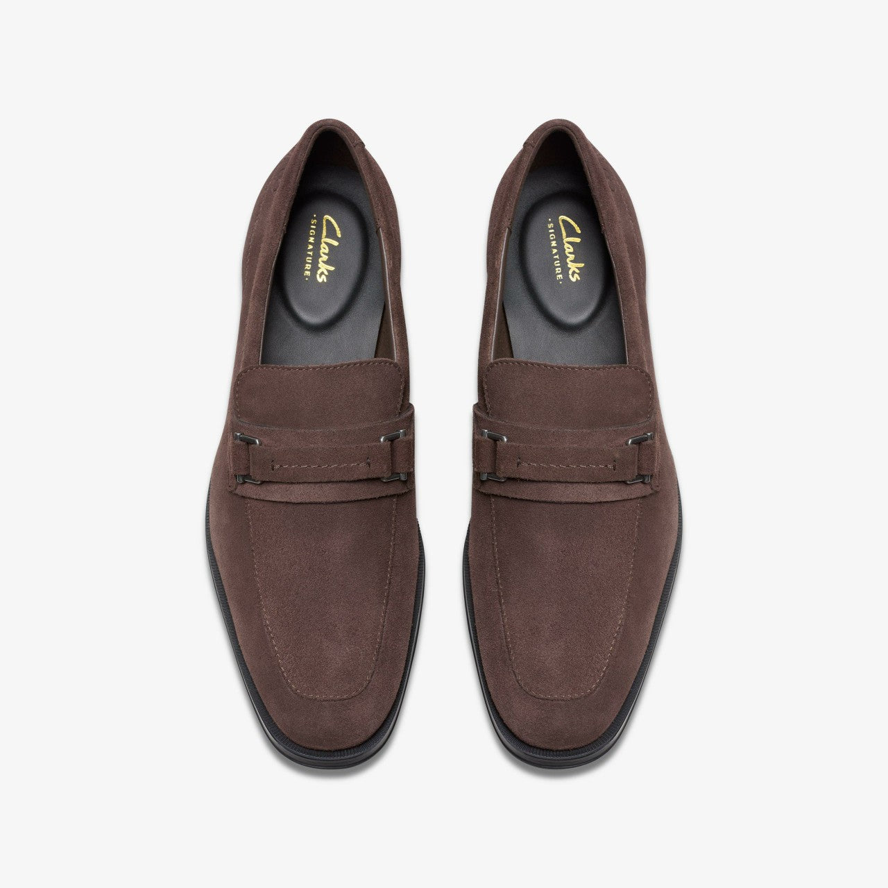Paulton Lo Dark Brown Suede Clarks Men