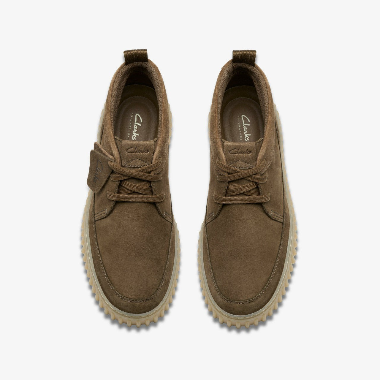 Torhill Lace Hi Khaki Nubuck Clarks Men