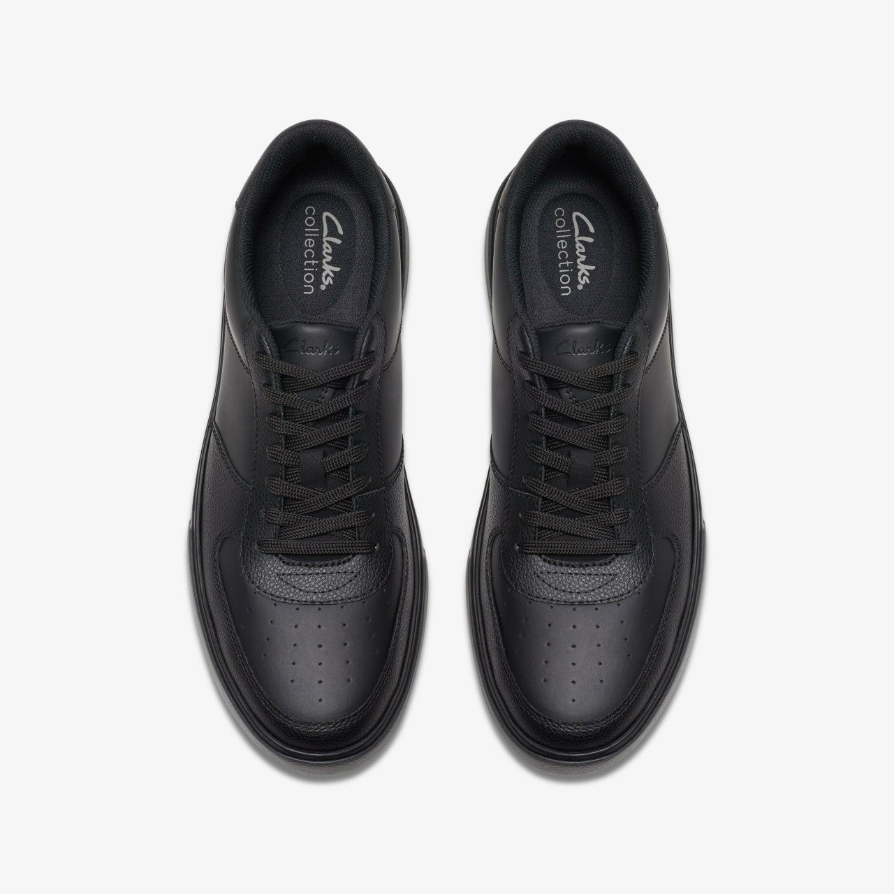 Romsey Tie Black Leather Clarks Men