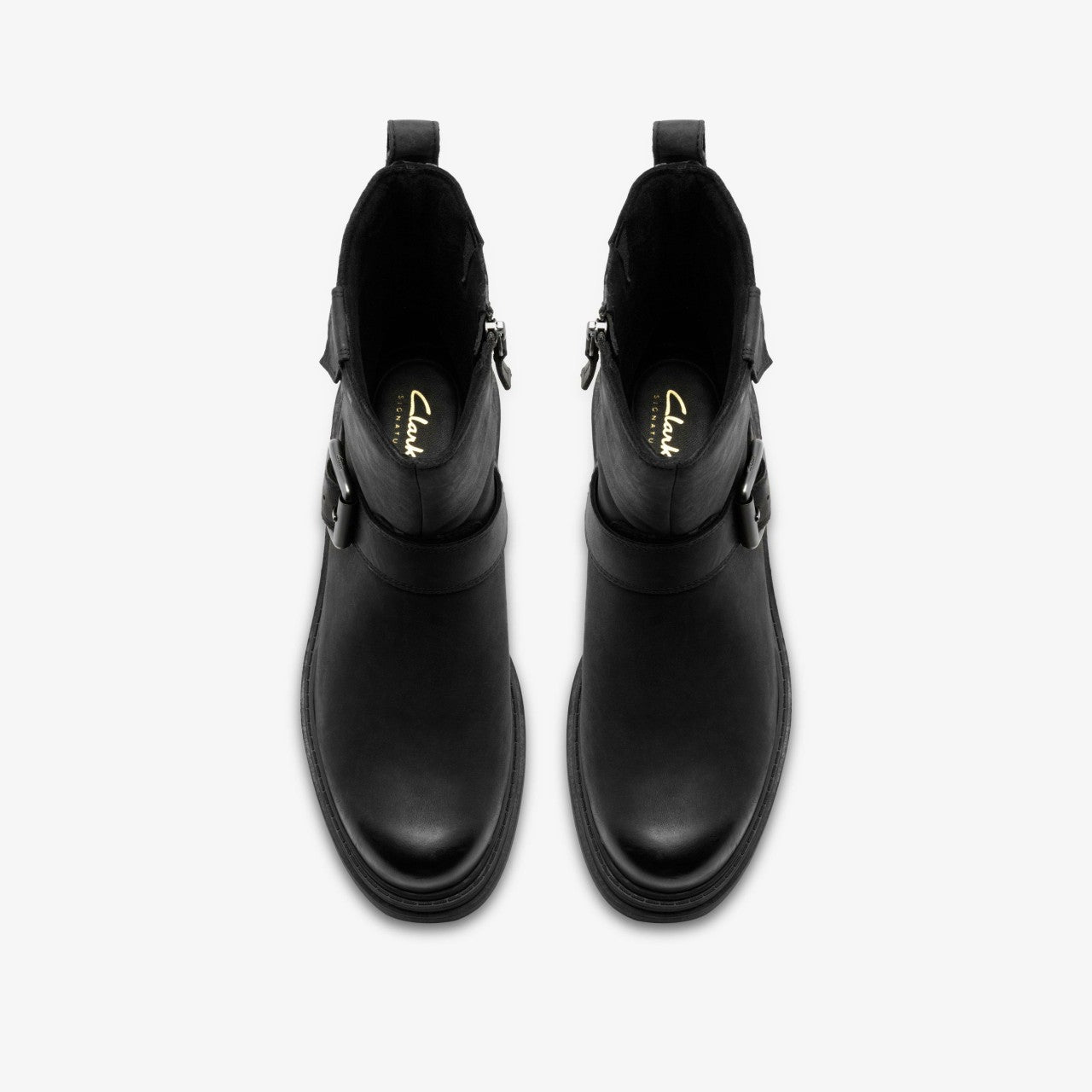 Orinoco 3 Bay Black Leather Clarks Women