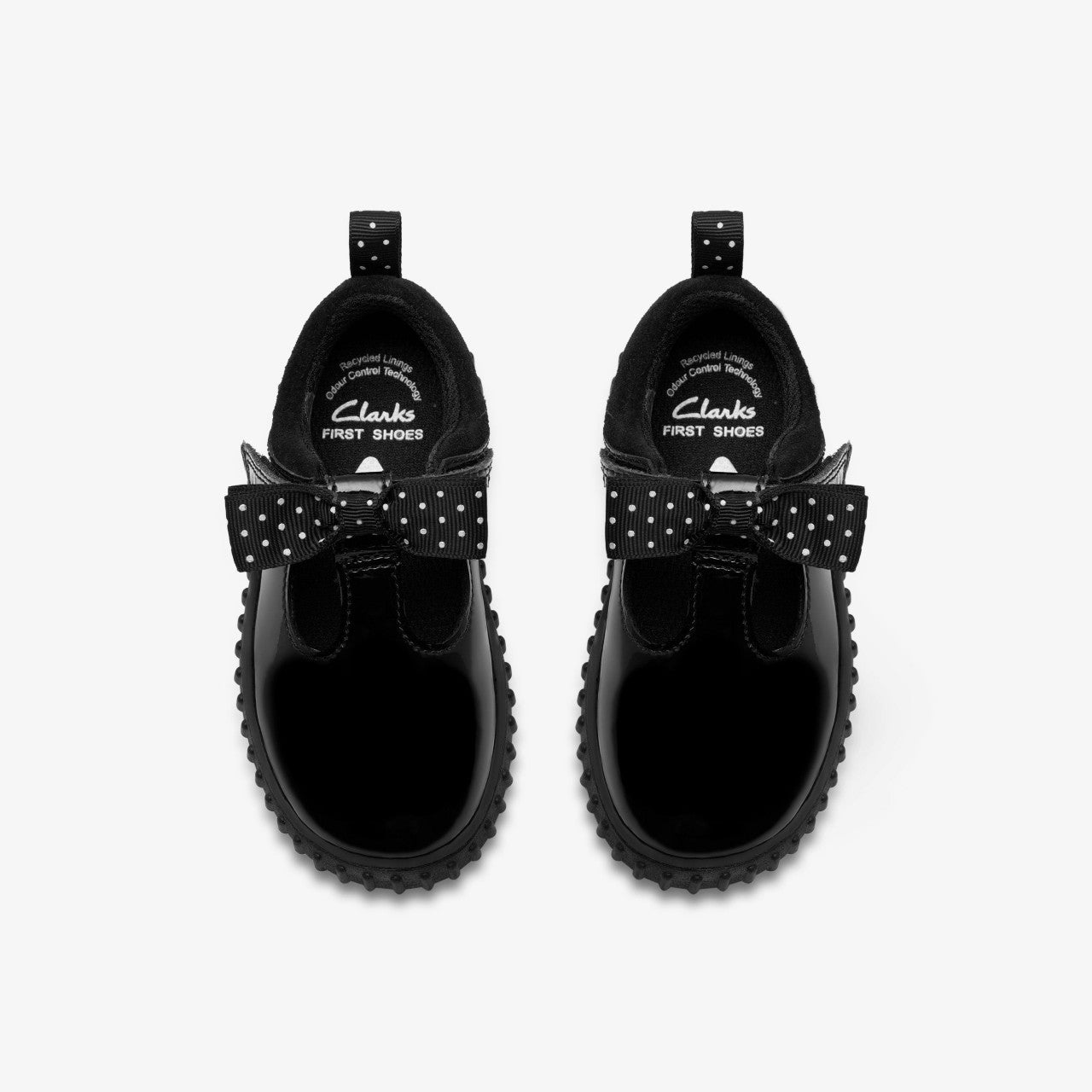 Cove Bow Toddler Black Patent Clarks Kids