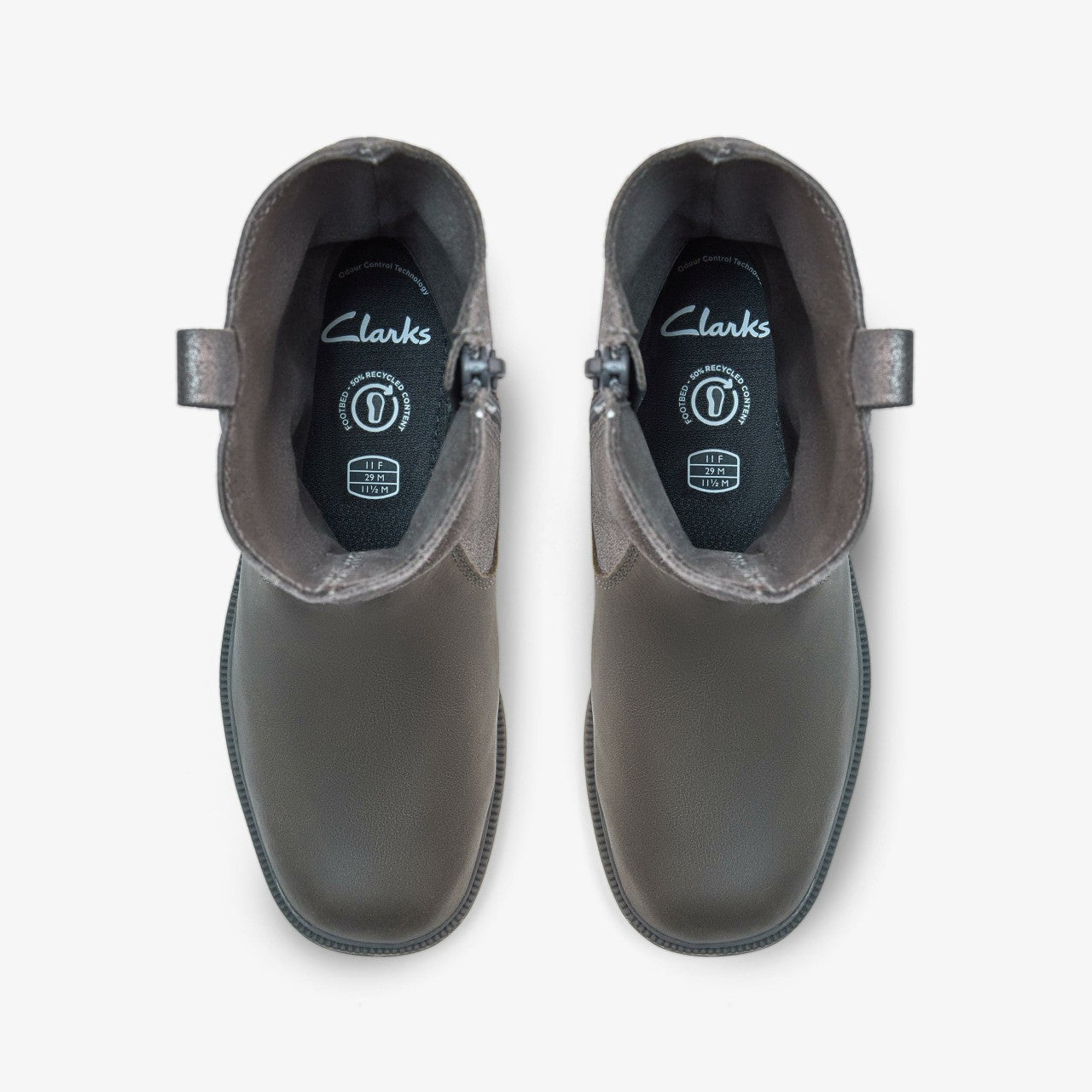 Oaklyn Top Kid Pewter Suede Clarks Kids