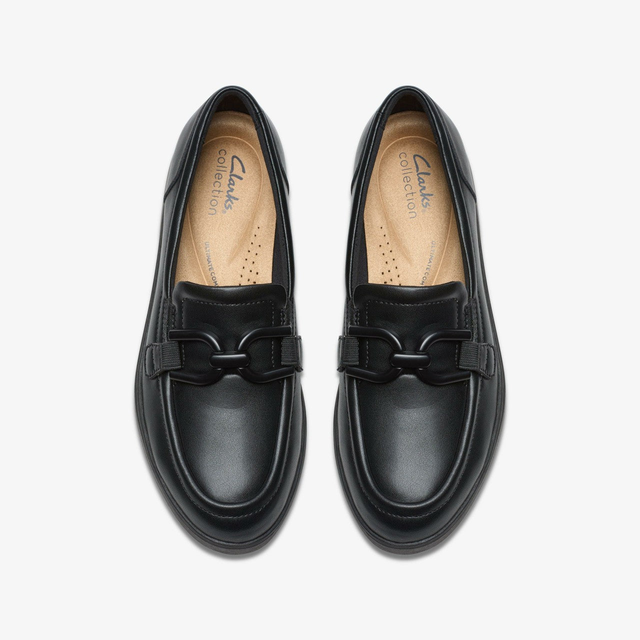 Zylah Top Black Leather Clarks Women