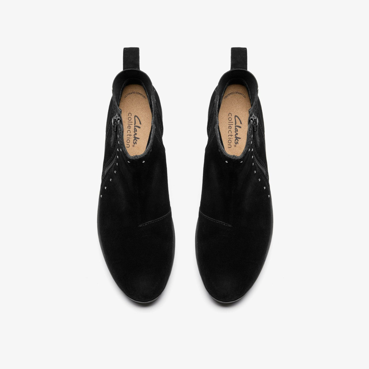 Zylah Willow Black Suede Clarks Women
