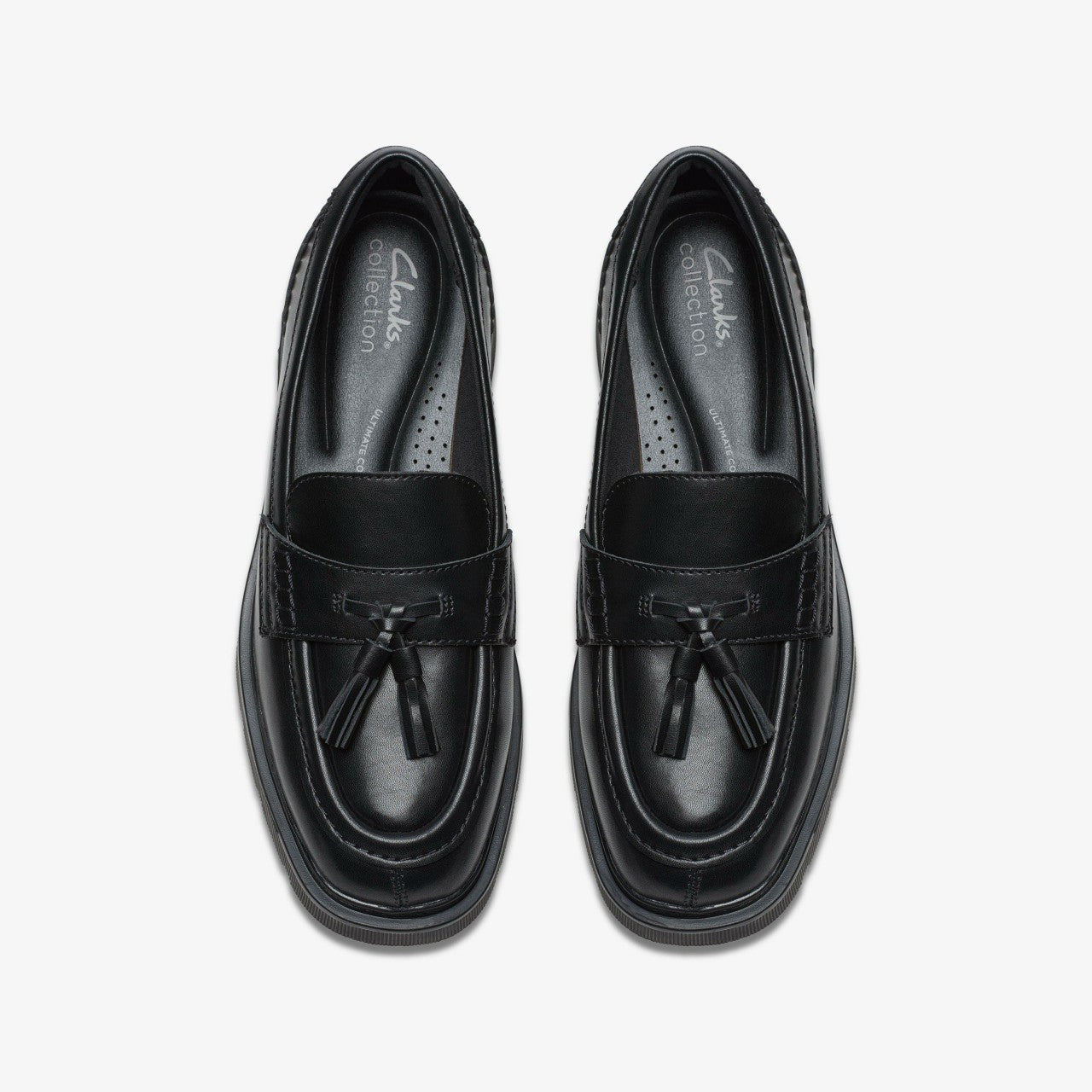 Lauryl Tassel Black Leather Clarks Women