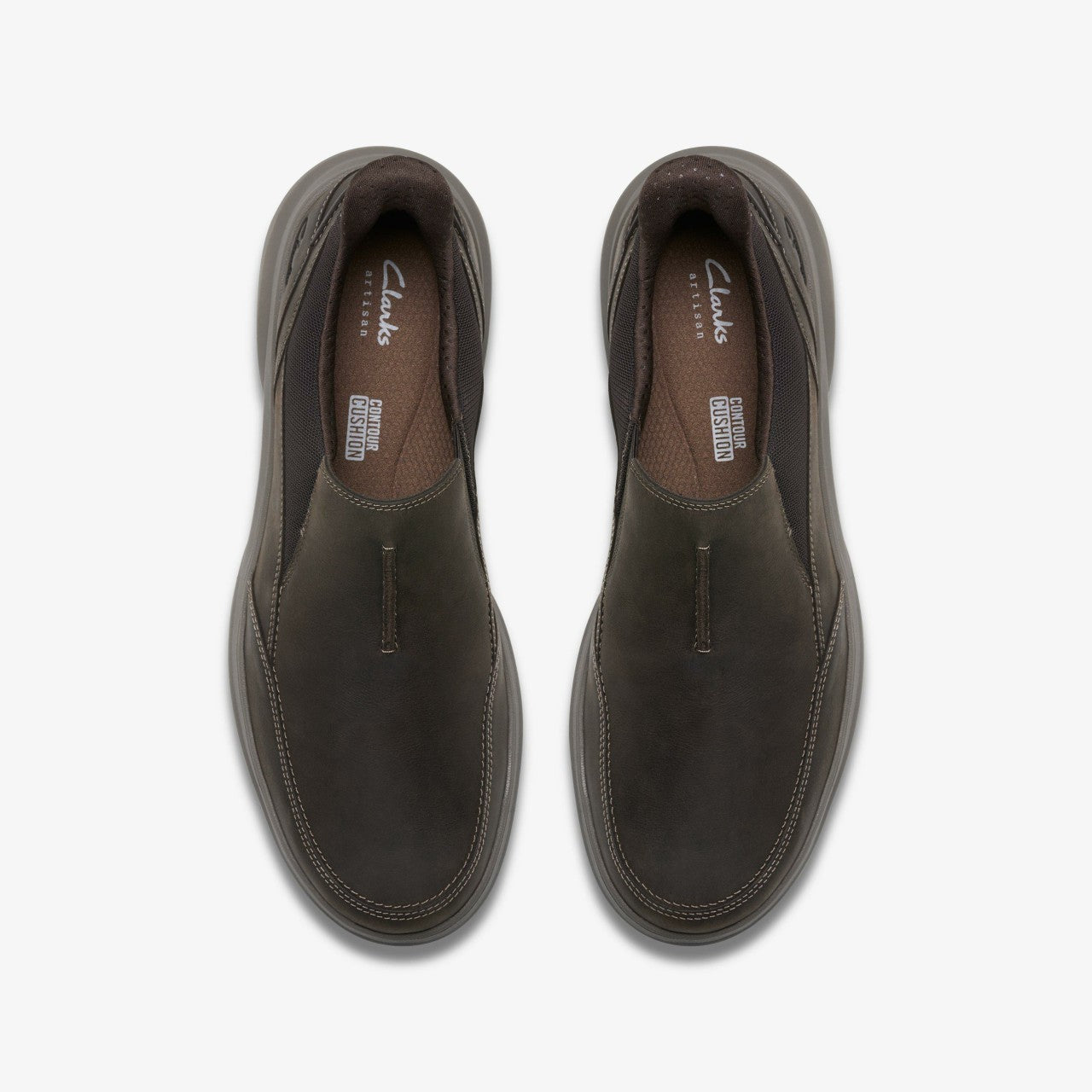 Mullan Step Dark Brown Leather Clarks Men