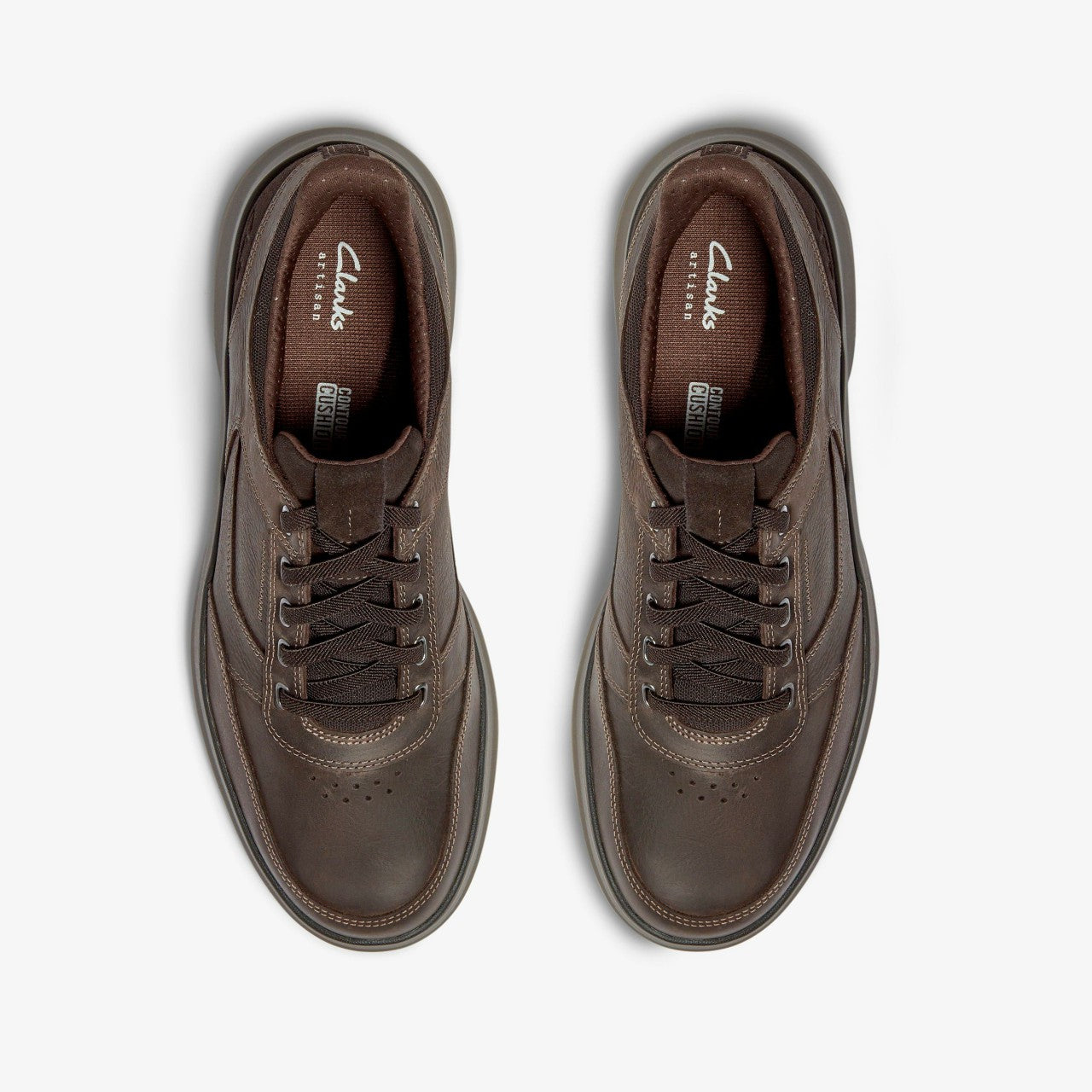 Mullan Easy Dark Brown Leather Clarks Men
